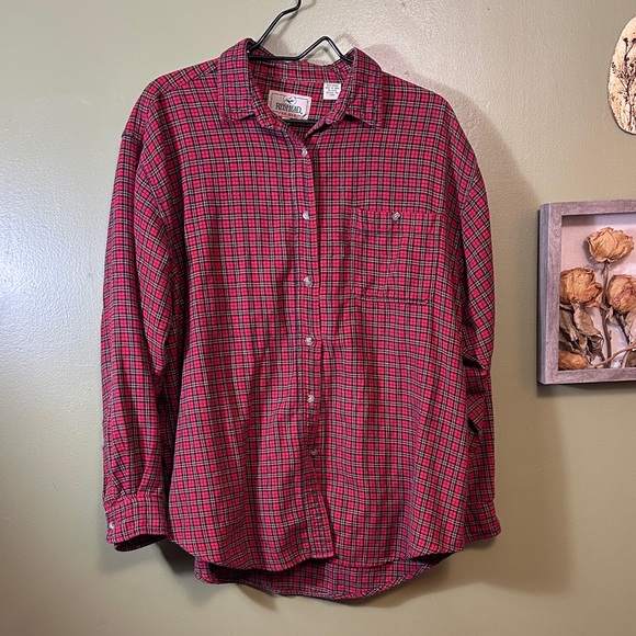 RedHead Tops - Vintage 100% cotton super soft flannel button down shirt readhead XL